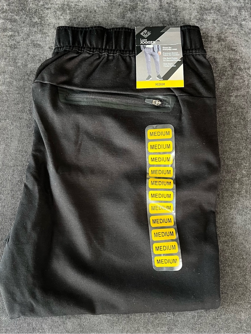 NWT Member’s Mark Men’s Black Luxe Jogger Pants